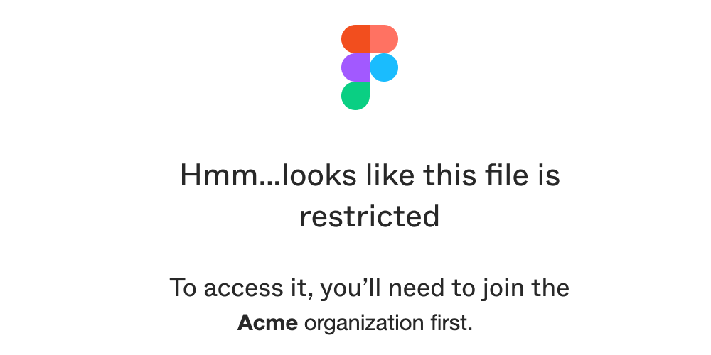 Figma: this file is restricted